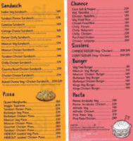 Cafe Hideout menu