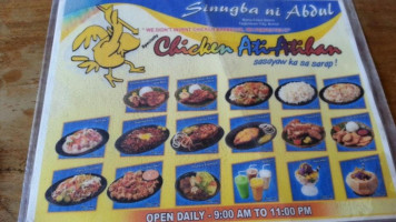 Chicken Ati-atihan menu