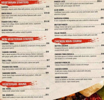 Bombay Bites Stirling menu