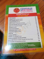 Suryoday Homely Food menu