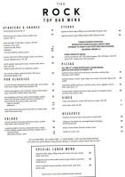 The Olive Branch Bar & Restaurant menu