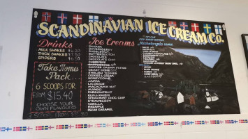The Scandinavian Ice Cream Company menu