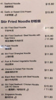 Li Xiu Kitchen menu