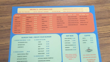 Mr Bill's Vietnamese Canteen menu