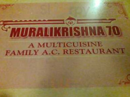 Murali Krishna 70 Ac menu