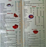The Barons Restaurant menu