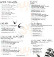 Cha Shi menu