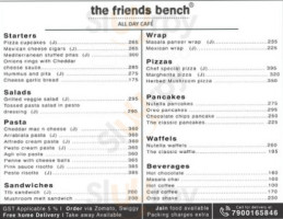 The Friends Bench All Day Cafe menu