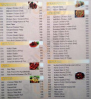 Sameer's menu