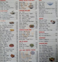 Vijay Palace Restaurant Bar menu
