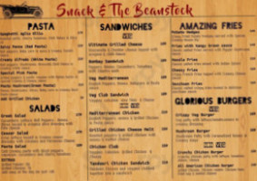 Snack The Beanstock menu
