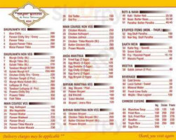 Tandoor Mantraa menu