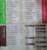 Denish Food Product menu
