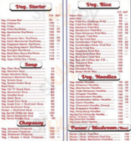 Red Hot Chillies menu