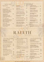 Raeeth Goa menu