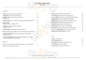 St Heliers Bay Bistro menu