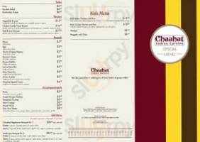 Chaahat Indian Cuisine menu