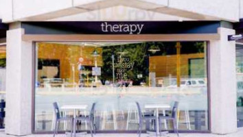 Therapy Coffee inside