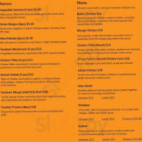 Divya Palace menu