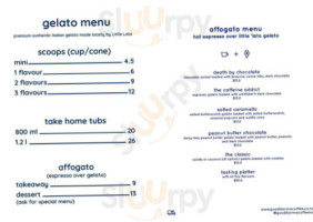 Little Lato menu