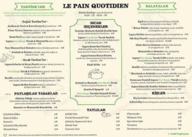 Le Pain Quotidien Sisli menu