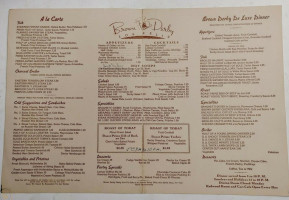 Hollywood Brown Derby menu