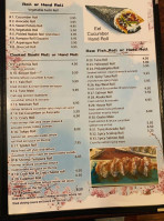 Fuji Sushi menu