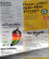 Nando's menu