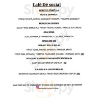 Cafe De Social food