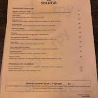 Sauma menu
