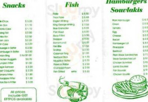 Surrey Hills Fish and Chips menu