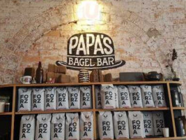 Papa's Bagel Bar inside