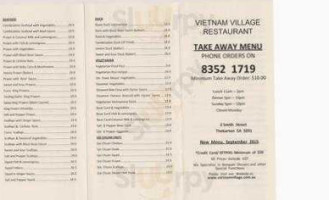 Vietnam Village menu