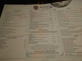 Regatta Boatshed menu