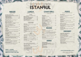 Downtown Istanbul menu