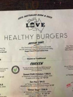 Grilld Healthy Burgers menu