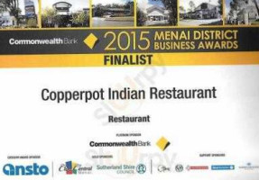 Copperpot Indian menu