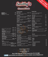 Smithy's Pizza Takeaway menu