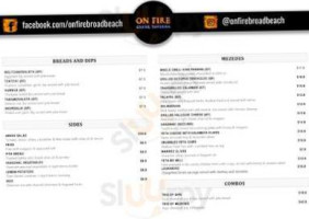 On Fire Broadbeach Greek Taverna menu