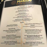 Manado: Indonesian International Cuisine menu