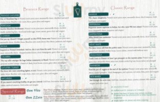 Zankiki Wood Fire Pizza menu