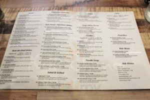 Koh Chang Thai menu