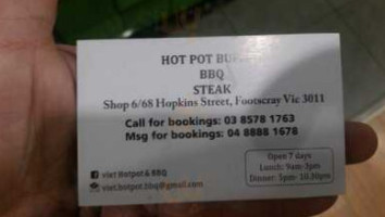 Viet Hotpot Bbq food
