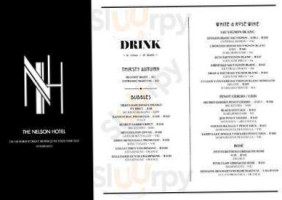 Nelson Hotel menu