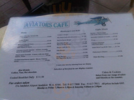 Aviator's Cafe menu