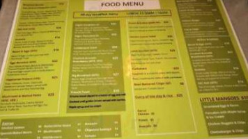 Green Mango Cafe menu