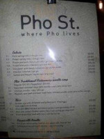 Pho St. Port Melbourne menu