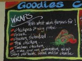 Goodies Cafe menu