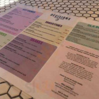 Decisions Cafe menu