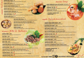 Thai Infinity menu